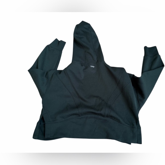 Abercrombie & Fitch YPB neoknit crop hoodie jogger set, evergreen XS - Picture 3 of 7